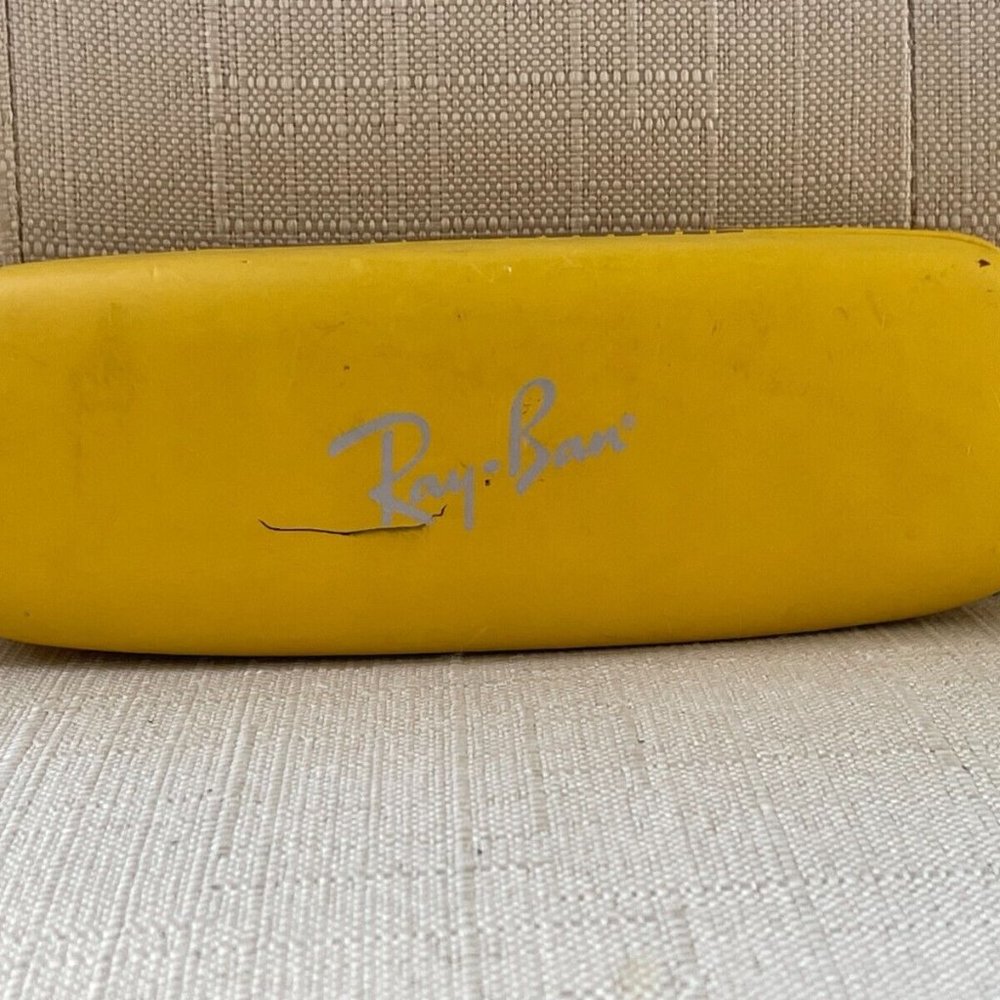 ray-ban Glasses Case Yellow Hard Case Authentic Ray-Ban